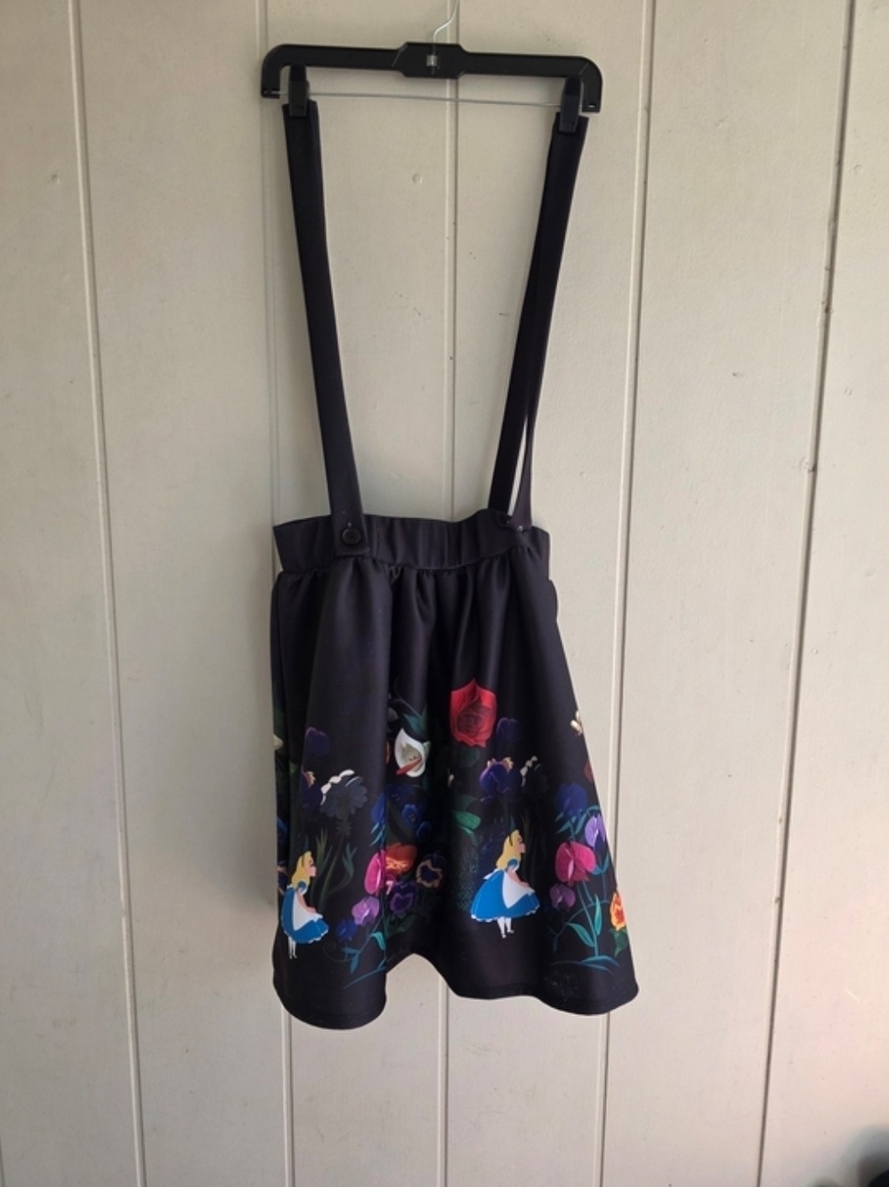 Disney Hot Topic Alice In Wonderland Flower Garden Suspender Skirt Sz Medium